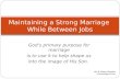 Maintaining a Strong Marriage While Between Jobs