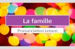La famille   sound-spelling links in French