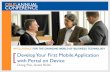 Develop Your First Mobile Application with Portal on Device