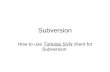 Subversion client