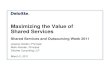Maximizing Value of Shared Services