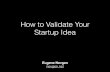 How to Validate Your Startup Idea