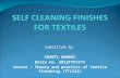 Self cleaning finishes on textiles..