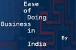 Ease of Doing Business in India 2014