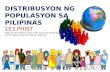 Distribusyon ng Populasyon sa Pilipinas