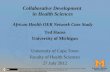 African Health OER Network - University of Cape Town