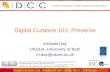 Digital Curation 101: Preserve