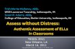 Assess without Distress:  Authentic Assessment for ELLs in the Classroom