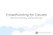 Crowdfunding 101: Crowdfunding for Causes