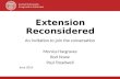 Extension Reconsidered - An invitation to join the conversation