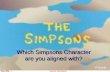 simpson  personality test