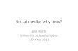 Social Media in the Finance Industry 15th May