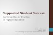 Supported Student Success: Communities of Practice in Higher Education