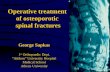 Operative treatment osteoporotic fractures