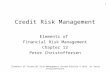 Credit risk management (2)