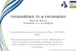 Innovation in a recession