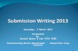 Submission Writing Townsville Saturday 2 March 2013