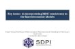 MDG-consistency in the Macroeconomic Models