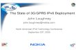 The State of 3G/GPRS IPv6 Deployment
