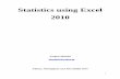 Statistics using Excel 2010