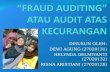 Fraud auditing