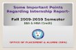 BBA and MBA(Credit)Internship-Fall2009-2010 Semester
