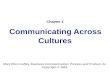 Communicating Across Cultures-Ch4