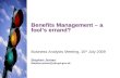 Benefits Management – a fool’s errand?