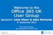 Office 365 UK User Group London 4th September 2012