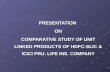 Comparitive Study ICICI & HDFC