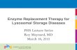 Enzyme Replacement Therapy for Lysosomal Storage Diseases