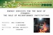 Microfinance and Renewable Energy