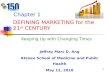 Chapter 1   Defining Marketing for the 21st Century