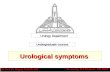 Urologic symptoms and examination