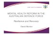 Overview adf mental health strategy  Morton