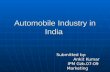 Automobile Industry in ppt ankit kumar