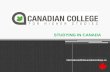 Studying In Canada   Canadian College For Higher Studies