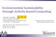 Environmental Sustainability Through Activity-based Computing