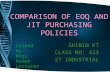 Comparison of Eoq and Jit Purchasing Policies