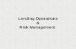 Introduction- Lending Operations & Risk Management-Lecture-1