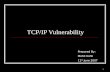 Presentation on TCP-IP Vulnerabilities