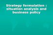 (5)Strategy Formulation, Business Strategy