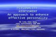 PERSONALITY ASSESSMENT an Approach to Enhance Effective Personality