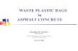 08b Waste Plastic Bags in Asphalt Concrete