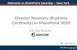 John Burkholder: Disaster Recovery in SharePoint 2010