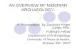 An Overview of Nigerian Archaeology