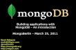 Building Applications with MongoDB - an Introduction