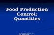 Food Production Control: Quantities