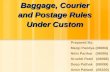 Baggage, Postage and Courier under Custom Act