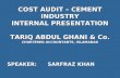 Cost audit presentation – Cement Industry